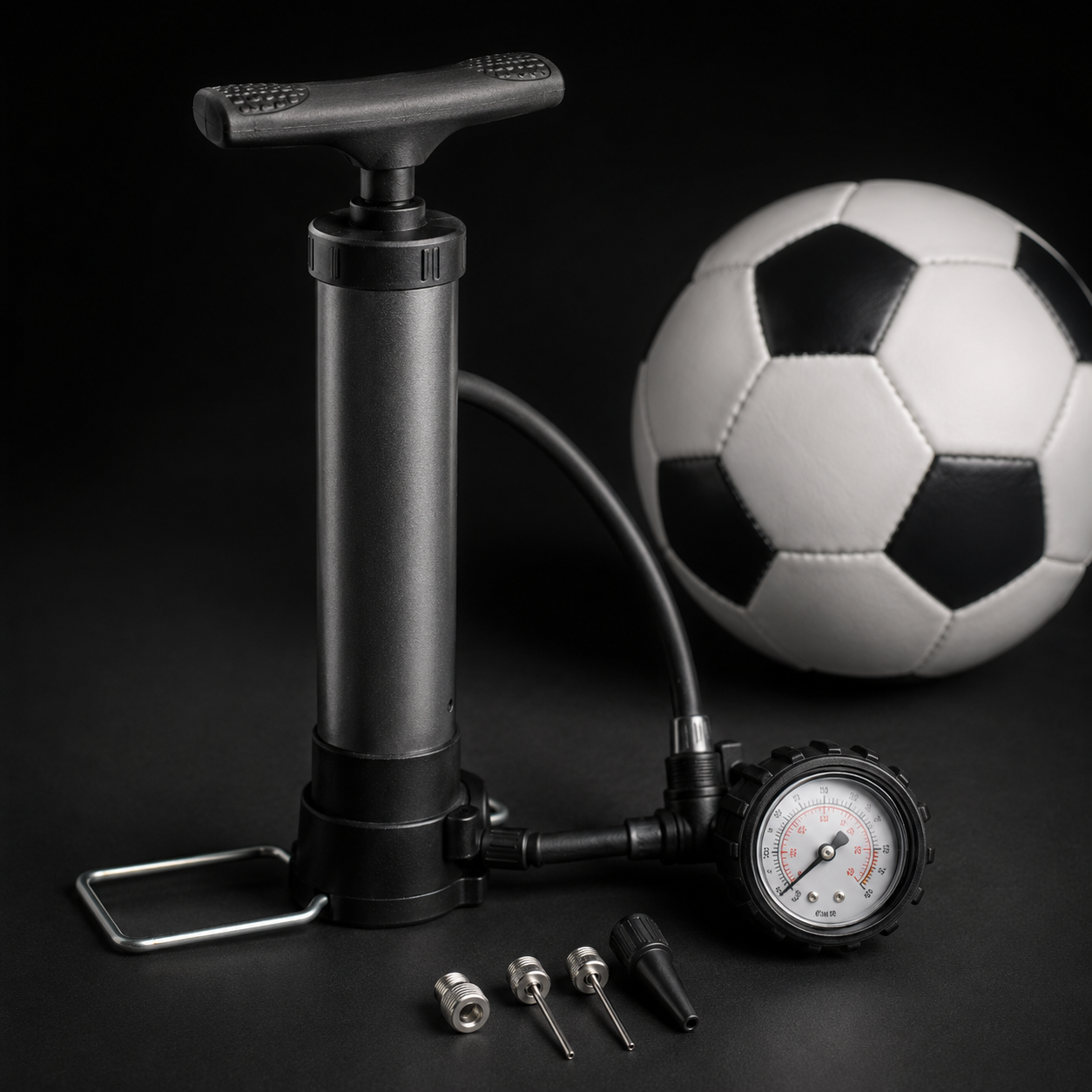 Compact Hand Pump with Analogue Pressure Gauge